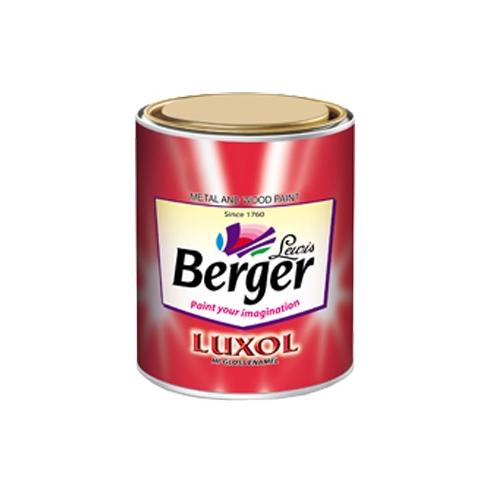 Berger Luxol High Gloss Enamel Paint (Black), 4 Ltr