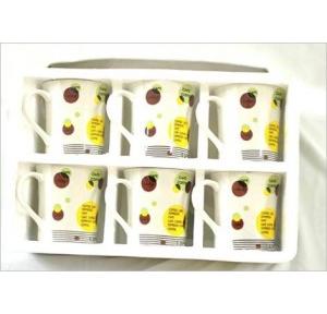 Mudra Coffee Or Tea Cups with Plates (Pack of 6 Pcs)