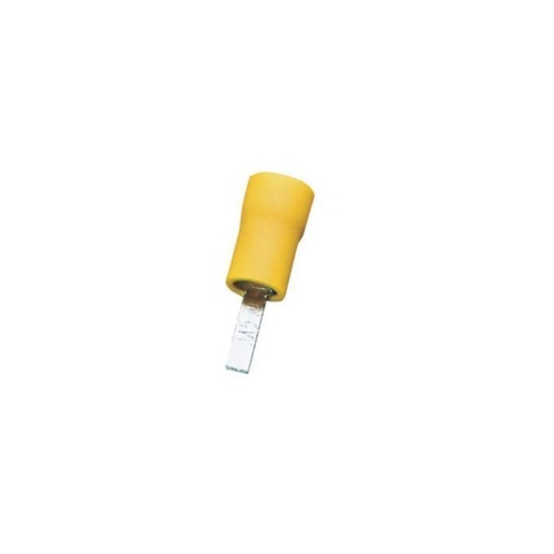 Flat Type Yellow Lugs, 4-6 Sq mm (Pack of 100 Pcs)