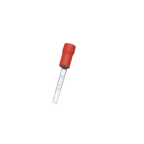 Flat Type Red Lugs, 4-6 Sq mm Red (Pack of 100 Pcs)
