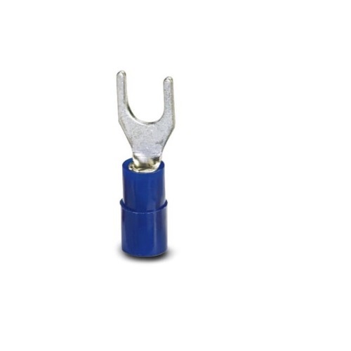 Fork Type Blue Lugs, 4-6 Sq mm (Pack of 100 Pcs)