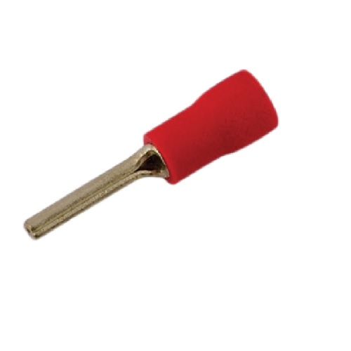 Pin Type Red Lugs, 4-6 Sq mm (Pack of 100 Pcs)