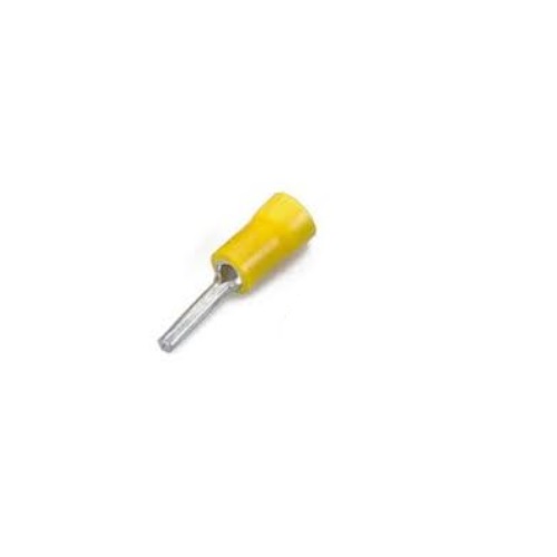 Pin Type Yellow Lugs, 2.5 Sq mm (Pack of 100 Pcs)