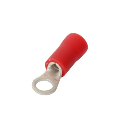 Ring Type Red Lugs, 4-6 Sq mm (Pack of 100 Pcs)