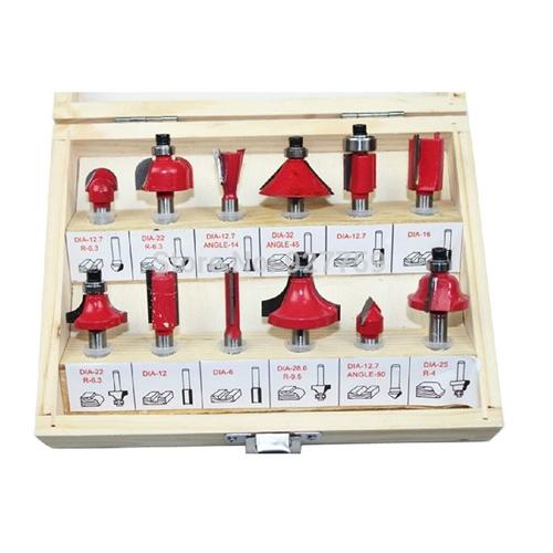 Globus MS Router Bit Set For 8 mm Router (Pack of 12 Pcs)