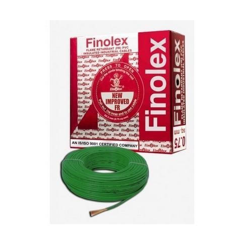 Finolex 1.5 Sqmm 1 Core FR PVC Insulated Unsheathed Flexible Cable, 100 Mtr (Green)