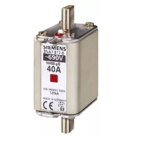 Siemens HRC Fuses (DIN) 3NA78206RC, 50 A (Pack of 6 Pcs)