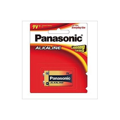 Panasonic 9V Alkaline Battery,  6LR61TDG/1B