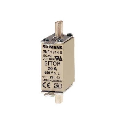 Siemens SITOR Semiconductor Fuses 3NE18180, 63 A (Pack of 3 Pcs)