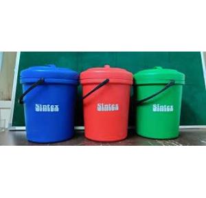 Sintex Dustbin GBVF 05-01 With Moveable Cap, 16x12x25 Inch Plastic 50 Ltr