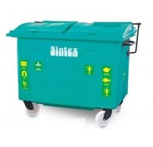 Sintex Master Dustbin With 4 Wheels Size: 1237mm X 1117mmx1200mm Plastic 630 Ltr