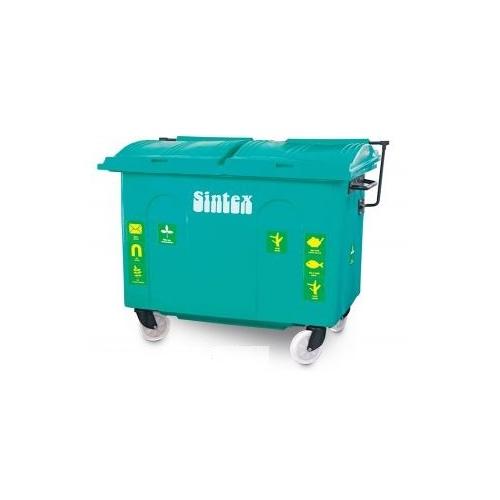 Sintex Master Dustbin With 4 Wheels Size: 1237mm X 1117mmx1200mm Plastic 630 Ltr