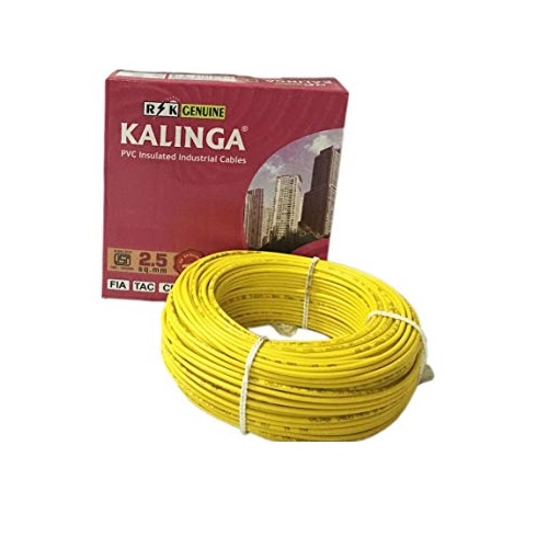 Kalinga 2.5 Sqmm Single Core FR PVC Insulated Unsheathed Industrial Cable, 90 mtr