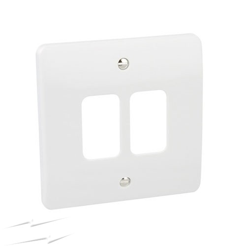 MK Logic 4M Front Plate White, 26004WHI