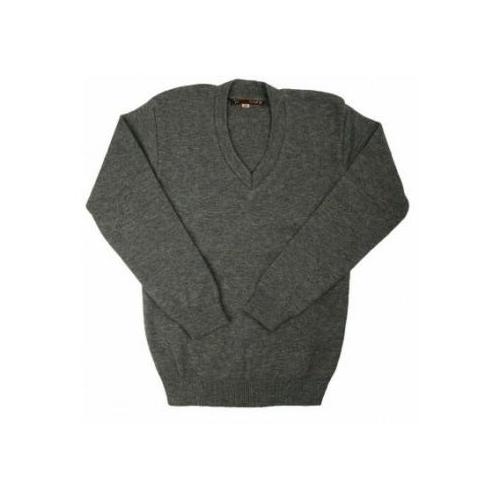 Oswal 430 gsm Full Sleeve Grey Sweater, Size: Medium