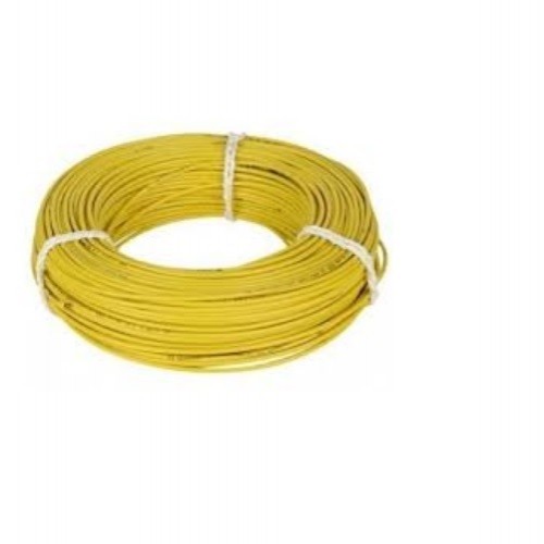 HPL 1 Sq mm Yellow PVC Insulated Single Core Unsheathed Industrial Cables, (200 Mtr)