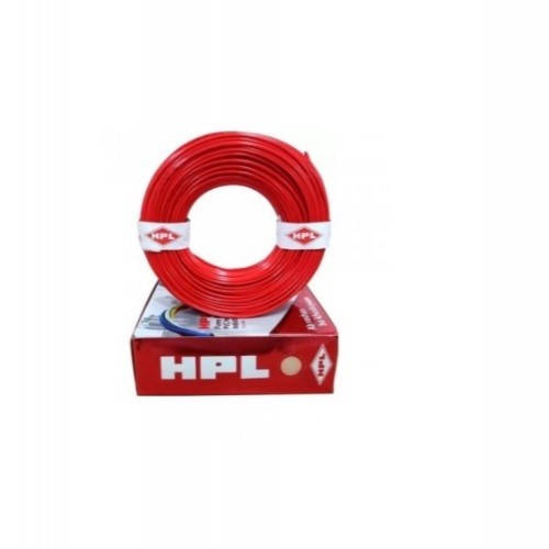 HPL 6 Sq mm Red PVC Insulated Three Core Unsheathed Industrial Cables (500 Mtr)