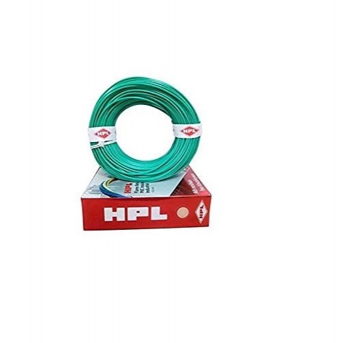 HPL 2.50 Sq mm Green PVC Insulated Single Core Unsheathed Industrial Cables (200 Mtr)