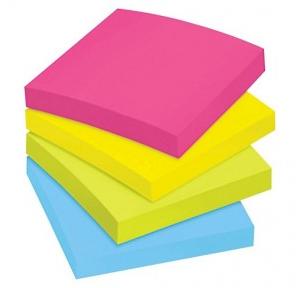 Desmat Sticky Multi Colored Note Pad, 1x3 Inch (100 Sheets)