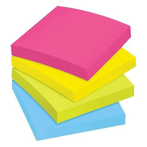 Desmat Sticky Multi Colored Note Pad, 1x3 Inch (100 Sheets)