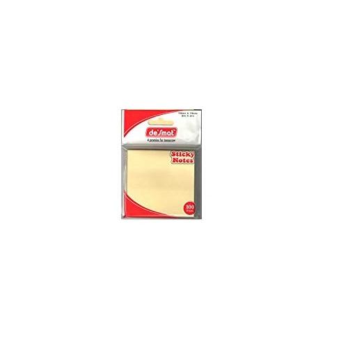 Desmat Sticky Note Pad, 3x3 Inch (100 Sheets)