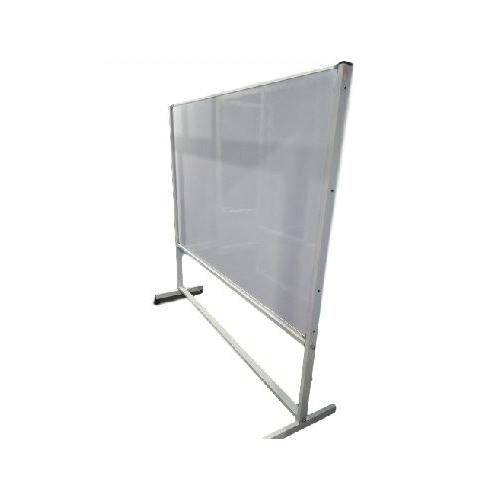 Aluminium Frame Magnetic White Board With Wheel Stand, 5x3 ft