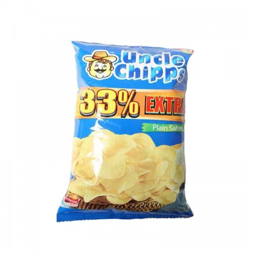 Uncle Chips Salted, 55 gm (Pack of 64 Pcs)