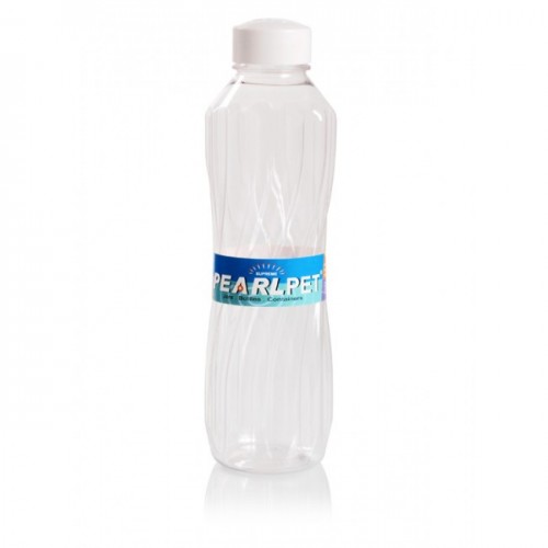 Pearlpet Water Bottle Transparent Supreme Lehar, 1 ltr (Pack of 6 Pcs)