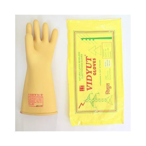 Vidyut Shock Proof Rubber Electrical Hand Gloves 33 KVA