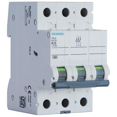 Siemens Betagard 25A 3P MCB, 5SL63257RC