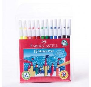 Faber Castell Multi Colour Sketch Pen (Pack of 12 Pcs)