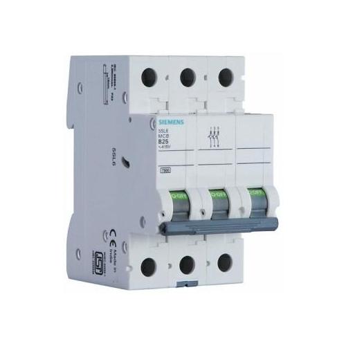 Siemens Betagard 25A 3P C-Curve AC MCB (7.5kA), 5SL63257RC