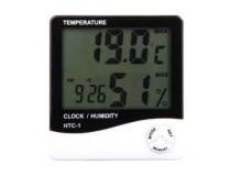 HTC Digital LCD Electronic Alarm Clock HTC-1 Thermometer Hygrometer