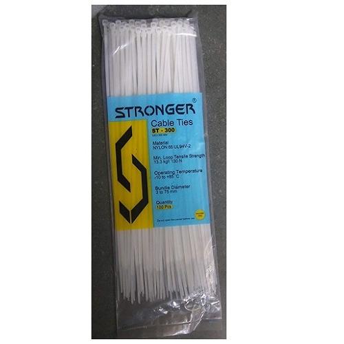Stronger Nylon Cable Ties, 300 mm (Pack of 100 Pcs)