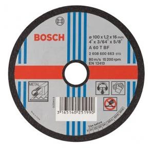 Bosch Cutting Wheel, 100 x 1.2 x 16 mm, Grade: A 46 P BF, 663