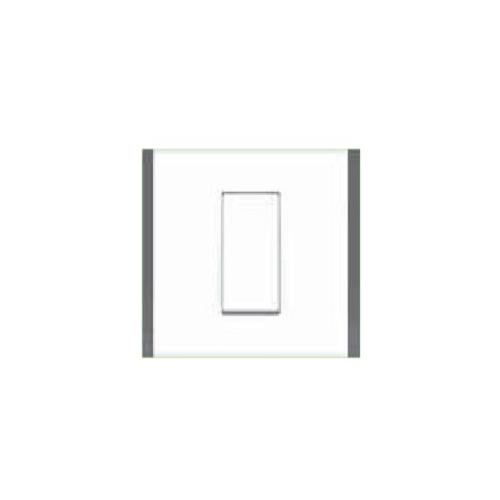 Crabtree Amare Plate Cover White with Grey Trim Front Plate 1M, ACNPLCWV01