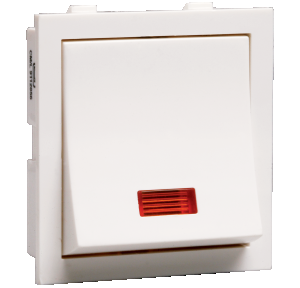 Crabtree Thames Mega One Way Switch with Indicator 16 AX, ACTMXIW161