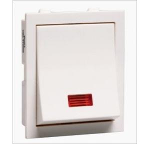 Crabtree Thames Mega One Way Switch with Indicator 10 AX, ACTMXIW101