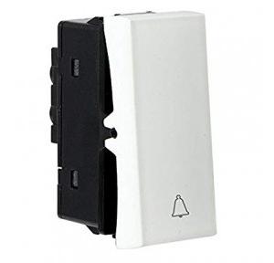 Crabtree Amare White One Way Bell Push Switch 10 A, ACNSBXW101
