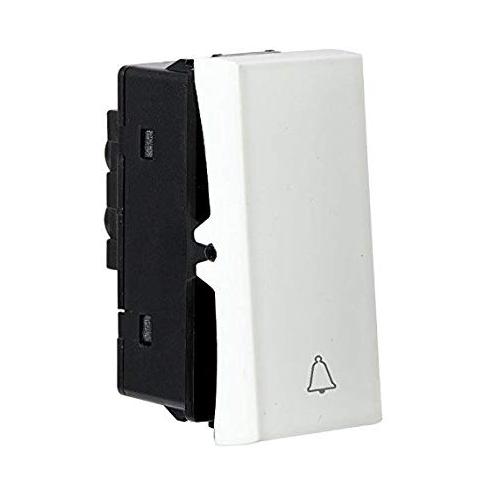 Crabtree Amare White One Way Bell Push Switch 10 A, ACNSBXW101