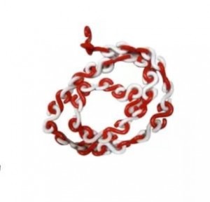 Bellstone PVC Traffic Safety Chain With Hook, 10 Mtr