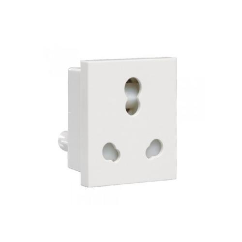 Crabtree Athena 6-16 A 3 Pin Combined Shuttered Socket, ACAKCXW163