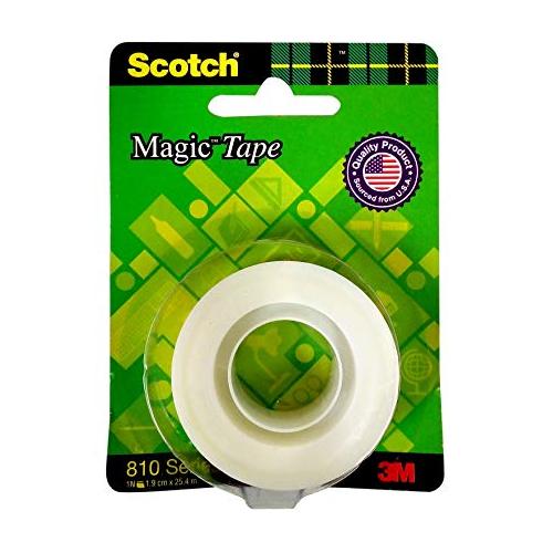 3M Scotch Magic Tape 810 Series, 1.9 cm x 25.4 mtr