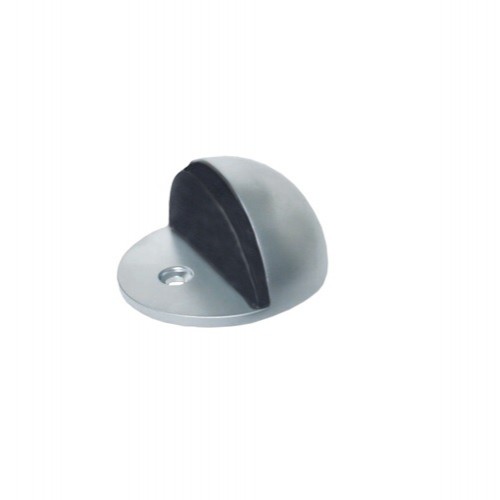 Dorset Zinc Door Stopper Floor Mounted Half Round, DS HR (Z)