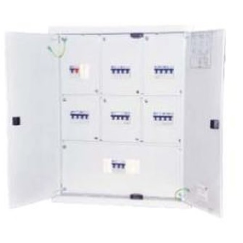 Siemens Double Door Phase Segregated TPN (7 Segment) Betagard Distribution Board, 48 Slots, 8GB0508