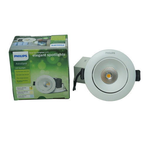 Philips Astra Spot 7W LED Spotlight (Cool White, Round)