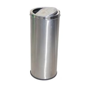 Swing Dustbin Size 14x28 Inch SS202 80 Ltr