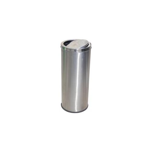 Swing Type SS 202 Dustbin 14x28 Inch (+/-0.5Inch), 80 Ltr