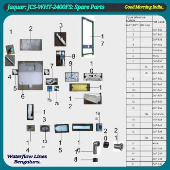 Jaquar Slim Concealed Cistern With Wall Mounting Frame JCS-WHT-2400FS