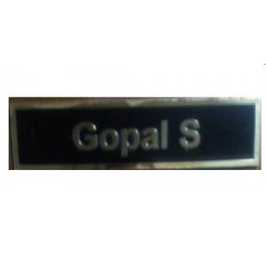 Name Plate Brass, Size: 10 X 2 Inch
